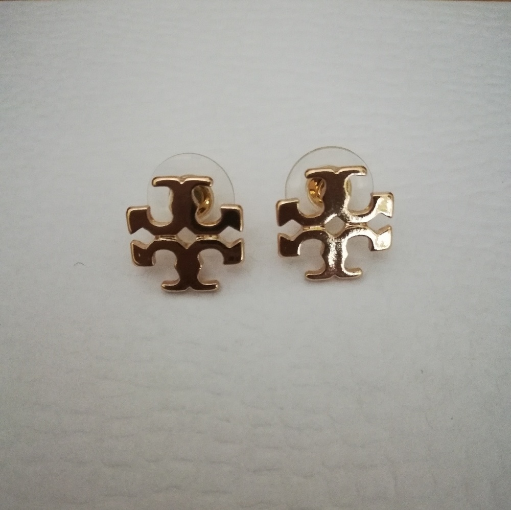 Tory Burch Classic Logo Earrings